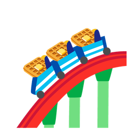 waffle and roller coaster