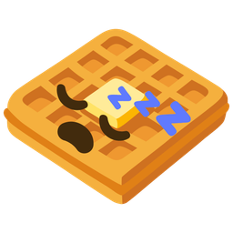 waffle and sleeping face