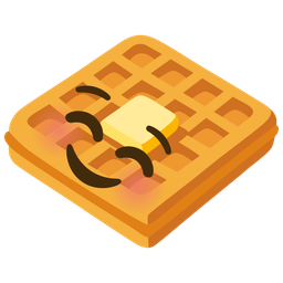 Waffle and Smiling face