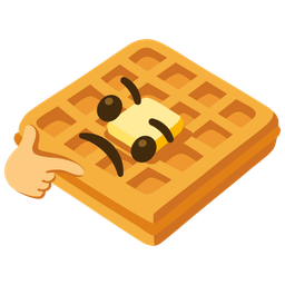 waffle and thinking face