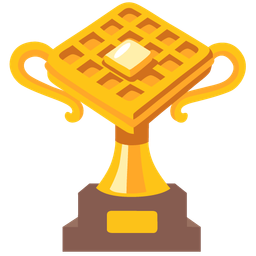 waffle and trophy