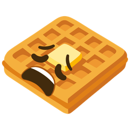 waffle and weary face