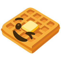 Waffle and Winking face