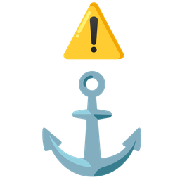warning and anchor