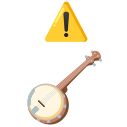 warning and banjo