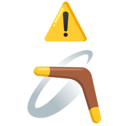 warning and boomerang