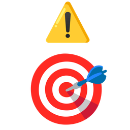 warning and bow and arrow