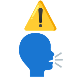 warning and bust in silhouette