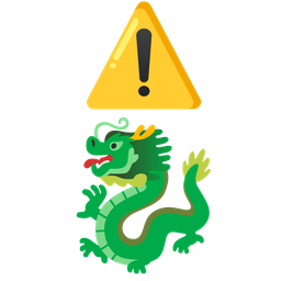 warning and dragon