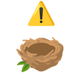 warning and empty nest