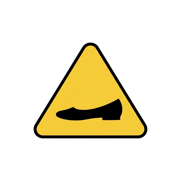 Warning and Flat shoe