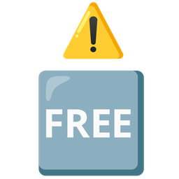 warning and FREE button