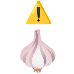 warning and garlic