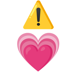 warning and growing heart