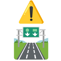 warning and motorway