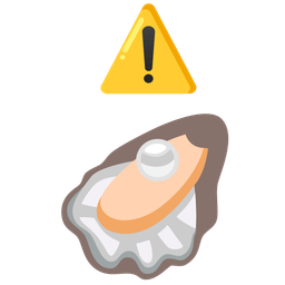 warning and oyster