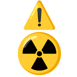 warning and radioactive