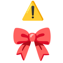 warning and ribbon