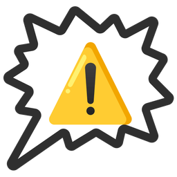 warning and right anger bubble