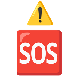 warning and SOS button