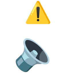 warning and speaker low volume