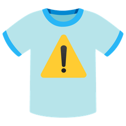 warning and t-shirt