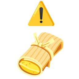warning and tamale