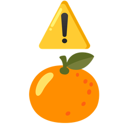 warning and tangerine