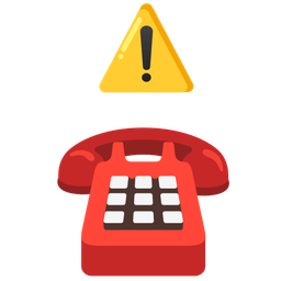 warning and telephone