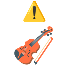 warning and violin