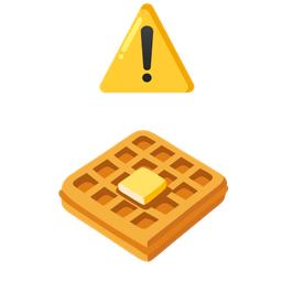 warning and waffle