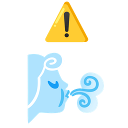 warning and wind face