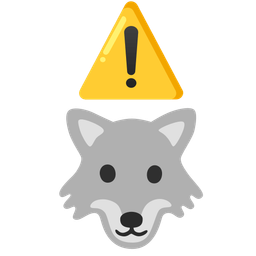 warning and wolf