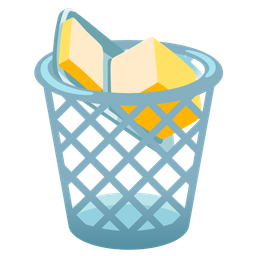 wastebasket and butter