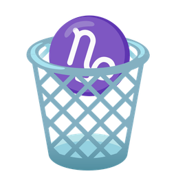 wastebasket and Capricorn