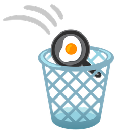 wastebasket and cooking
