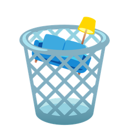 wastebasket and couch and lamp