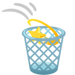 wastebasket and dizzy