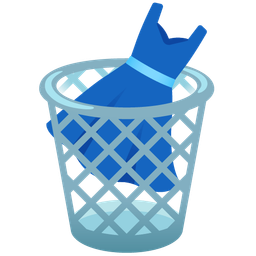 wastebasket and dress