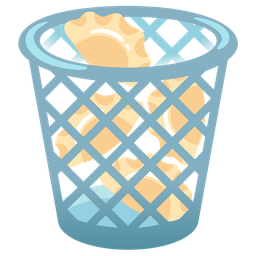 wastebasket and dumpling