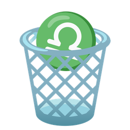 wastebasket and Libra