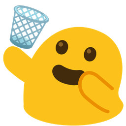 wastebasket and magic wand