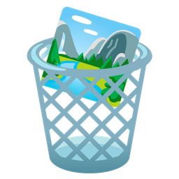 wastebasket and national park