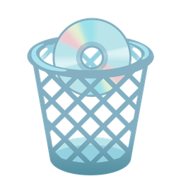 wastebasket and optical disk