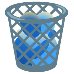 wastebasket and people hugging