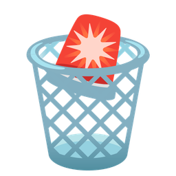 wastebasket and police car light