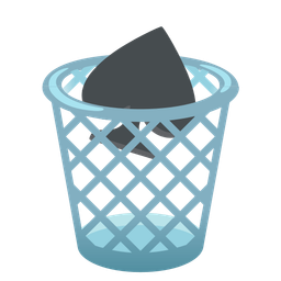 wastebasket and spade suit