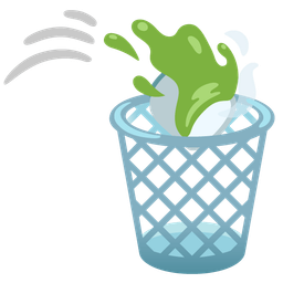 wastebasket and teacup without handle