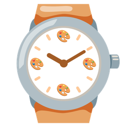 watch and artist palette