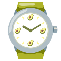 watch and avocado